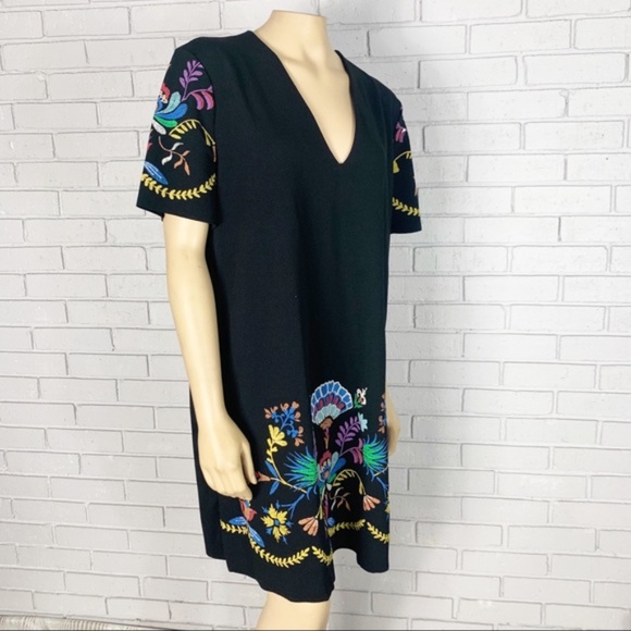 Zara Rubberized Print Dress NWT - Picture 8 of 12